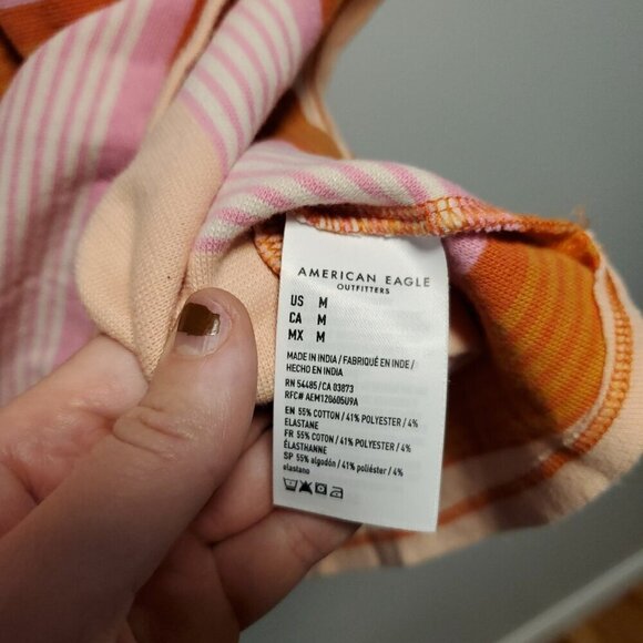 American Eagle Stripe Mini Tank Medium - Picture 3 of 4